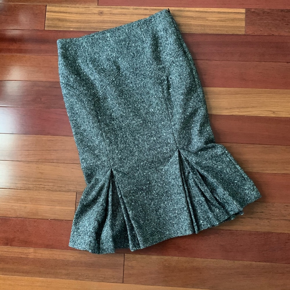 Fit & Flare Wool Winter Skirt